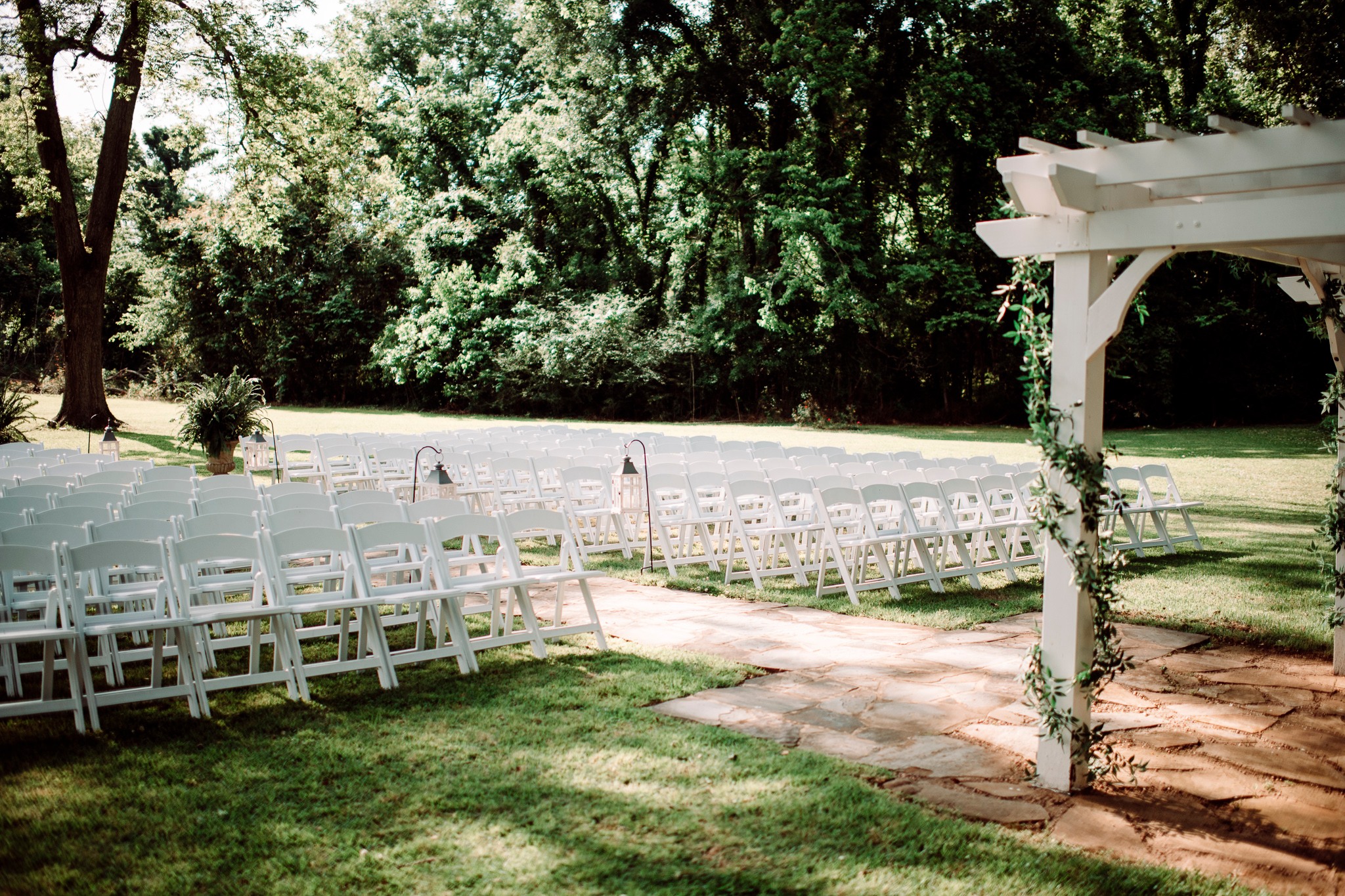 outdoor wedding ceremony space