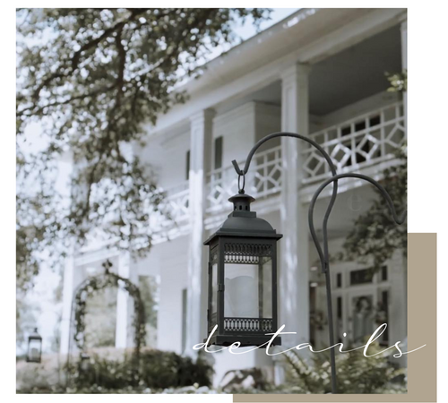 plantation venue house with a beautiful hanging lantern 